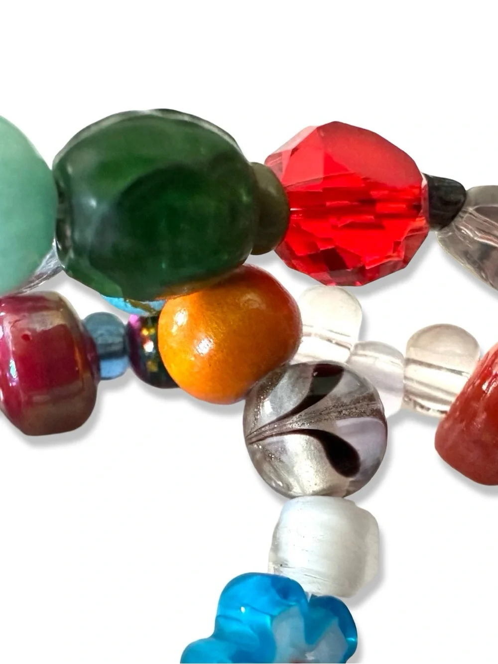 1 Pound Mixed Vintage Beads, NO ACRYLIC
